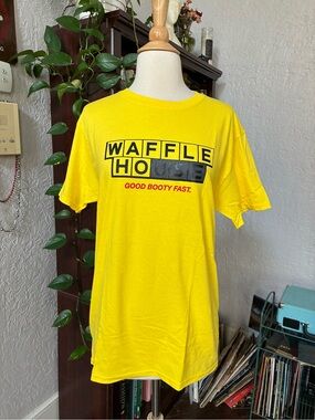 Waffle House Yellow Logo Tee - "Good Booty Fast"